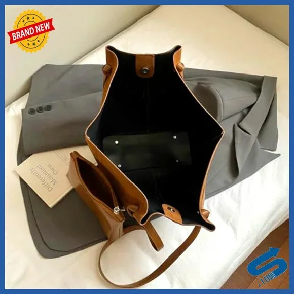 Suede Tote Bag Crossbody Shoulder Purse Retro Hobo Satchel Handbag - Picture 4 of 6